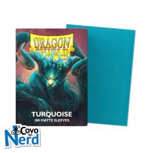 Matte Turqoise Sleeves - Dragon Shield Standard (100)