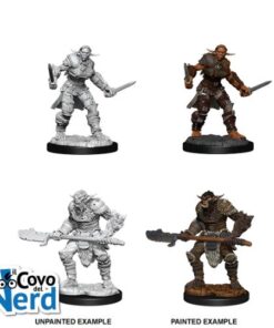 D&D Bugbear Barbarian Male & Bugbear Rogue Female - Nolzur's Marvelous Miniatures - WZK90311