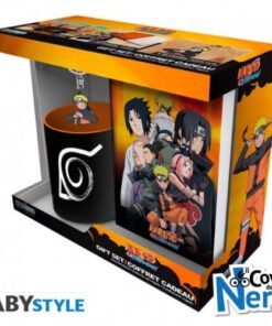 Naruto Shippuden Gift Set Tazza 320ml + Portachivi PVC + Quaderno ABYPCK254