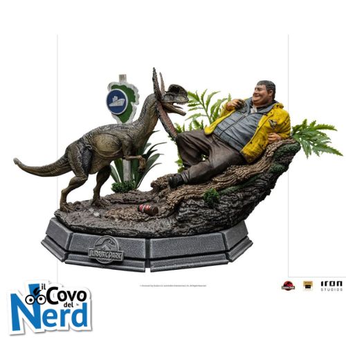 Nedry Meets the Dilophosaurus - Jurassic Park Art Scale Statue 1/10 21 cm