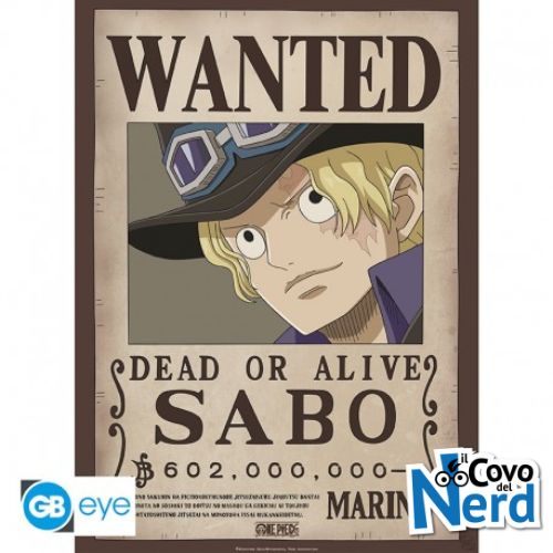 ONE PIECE - Poster "Wanted SABO" (52x38) GBYDCO260