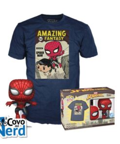 Funko POP! Marvel: POP&Tee: Spider-Man- Comic Cover (Metallic)