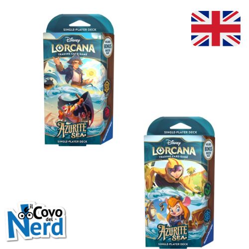 Starter Decks Azurite Sea Bundle di 2 Mazzi - ENG - Lorcana TCG Disney