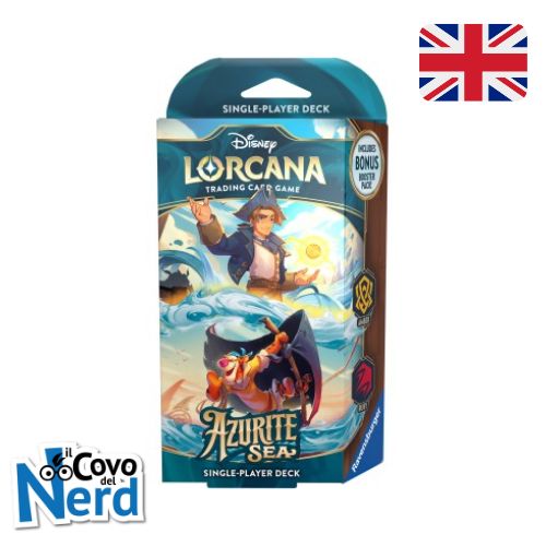 Jim e Tigro - ENG Starter Deck Amber/Ruby - Azurite Sea - Lorcana TCG Disney