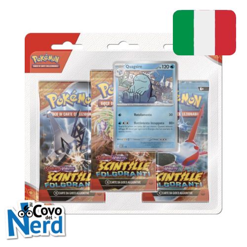Scintille Folgoranti Quagsire Blister 3 Bustine - Pokémon TCG - ITA