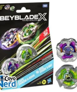 Beyblade X Knife Shinobi 4-80HN and Keel Shark 3-80F Dual Pack Set