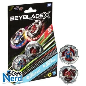 Beyblade X Tail Viper 5-80O and Sword Dran 3-60F Dual Pack Set