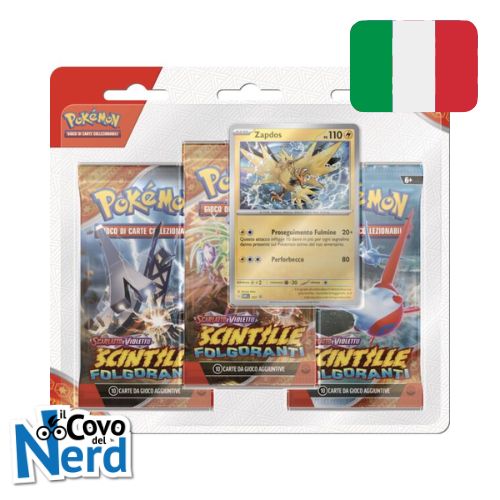 Scintille Folgoranti Zapdos Blister 3 Bustine - Pokémon TCG - ITA