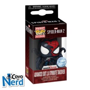 Funko POP! Keychain: Spider-man 2 - Advanced Suit 2.0 Symbiote Takeover