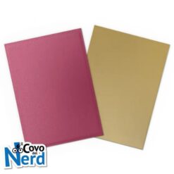 Dual Matte Red/Gold Sleeves Standard (100) - Dragon Shield 25th anniversary Special Edition