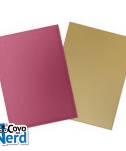 Dual Matte Red/Gold Sleeves Standard (100) - Dragon Shield 25th anniversary Special Edition