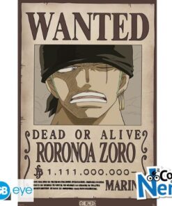 One Piece - Poster "Wanted Roronoa Zoro" (91.5x61) GBYDCO619