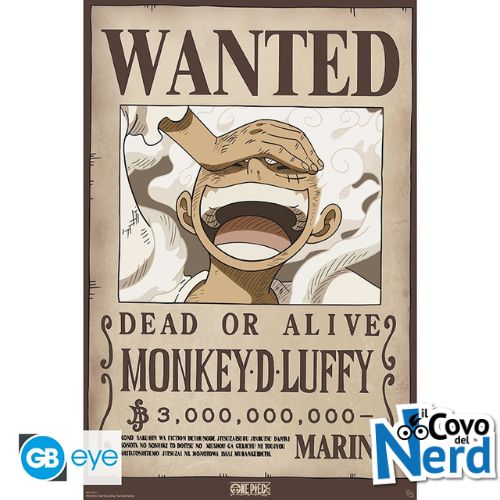 One Piece - Poster "Wanted Monkey D. Luffy" (91.5x61) GBYDCO617