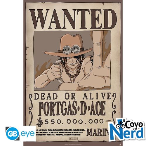 One Piece - Poster "Wanted Portgas D. Ace" (91.5x61) ABYDCO410
