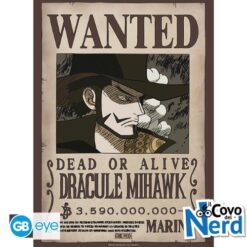 One Piece - Poster "Wanted Dracule Mihawk" (91.5x61) GBYDCO627