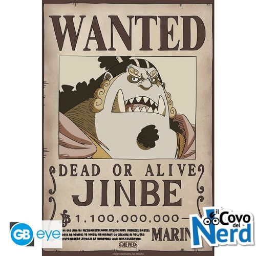 One Piece - Poster "Wanted Jinbe" (52x38) GBYDCO623