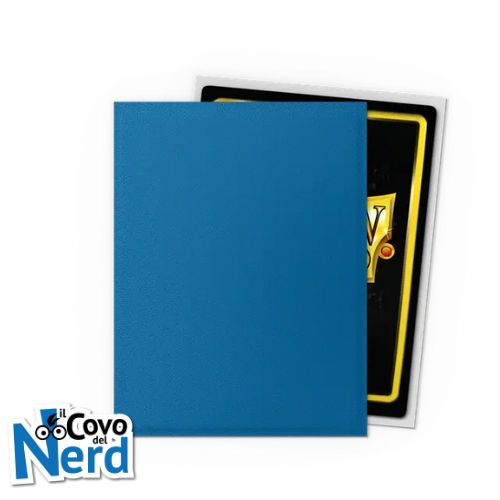 Dual Matte Blue Silver sleeves Stadard (100) Dragon Shield 25th Special Edition