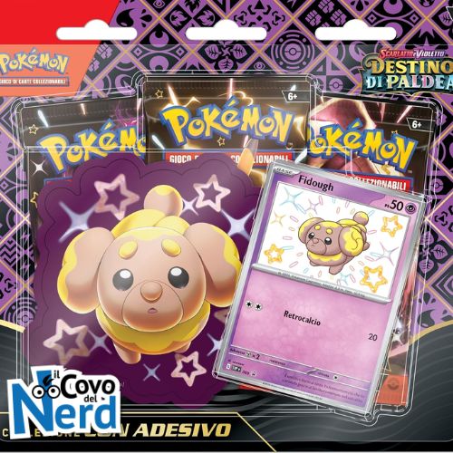 Collezione con Adesivo Destino di Paldea Scarlatto & Violetto Fidough - ITA