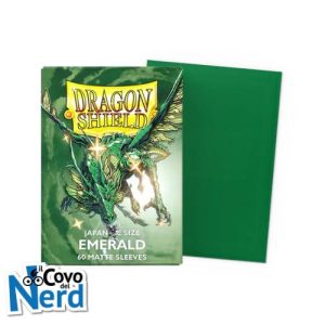 Matte Emerald Japanese Sleeves (60) Dragon Shield