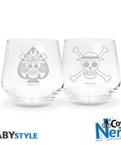 2 Glass Set One Piece Luffy & Ace - ABYVER285