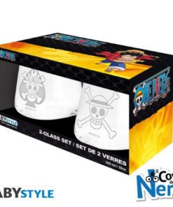 2 Glass Set One Piece Luffy & Ace - ABYVER285