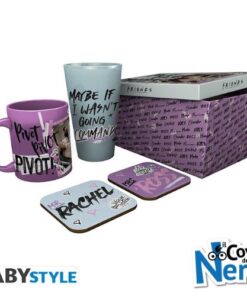 Friends Set Regalo Bicchiere + Tazza + 2 Sottobicchieri Doodle - GFB0099