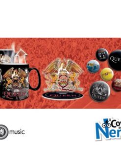 Queen Set Regalo Tazza con cambio di calore + Acryl® + Badge Pack Mix - GBYPCK002