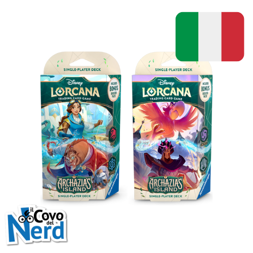 Alternative view of Starter Decks Display L'Isola di Archazia 8 Mazzi - ITA - Lorcana TCG Disney
