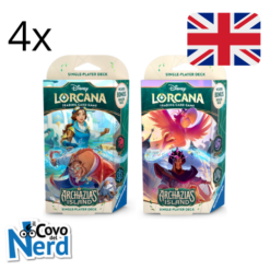 Starter Decks Display Archazia's Island 8 Mazzi - ENG - Lorcana TCG Disney