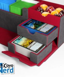 Cards' Lair Pro 1000+ Convertible Grigio/Rosso - Gamegenic