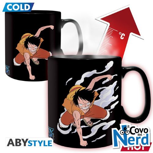 Tazza Luffy & Ace - ONE PIECE Mug Heat Change 460 ml - ABYMUGA443
