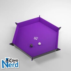 Magnetic Dice Tray Esagonale Black/Purple - Gamegenic