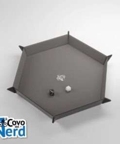 Magnetic Dice Tray Esagonale Nero/Grigio - Gamegenic