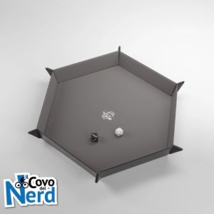 Magnetic Dice Tray Esagonale Nero/Grigio - Gamegenic