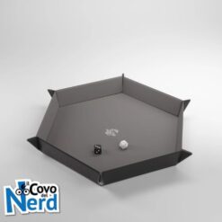 Magnetic Dice Tray Esagonale Nero/Grigio - Gamegenic