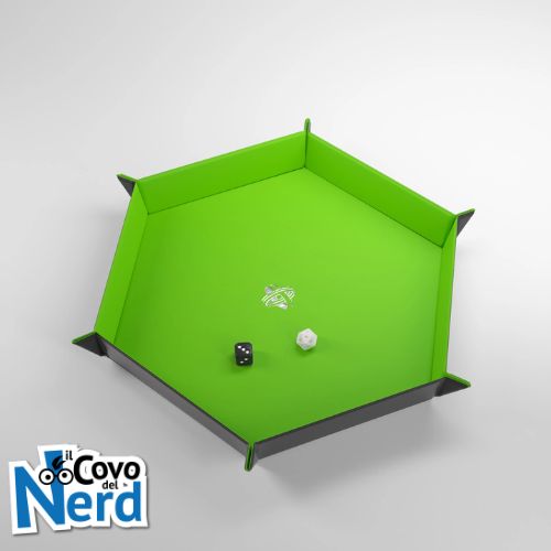 Magnetic Dice Tray Esagonale Nero/Verde - Gamegenic