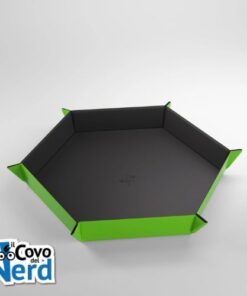 Magnetic Dice Tray Esagonale Nero/Verde - Gamegenic