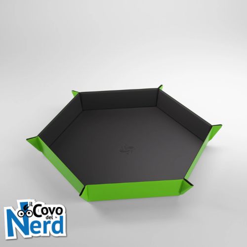 Magnetic Dice Tray Esagonale Nero/Verde - Gamegenic