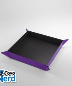 Magnetic Dice Tray Quadrato Black/Purple - Gamegenic
