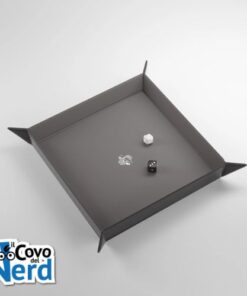 Magnetic Dice Tray Rettangolo Nero/Grigio - Gamegenic