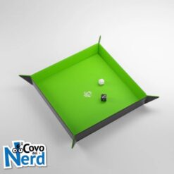 Magnetic Dice Tray Quadrato Nero/Verde- Gamegenic