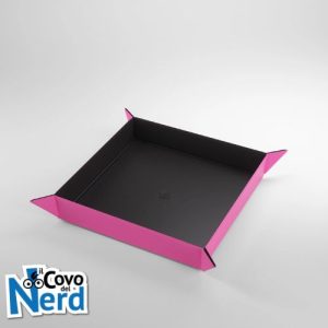 Magnetic Dice Tray Quadrato Nero/Rosa - Gamegenic