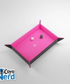 Magnetic Dice Tray Rettangolo Nero/Rosa - Gamegenic