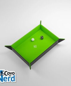 Magnetic Dice Tray Rettangolo Nero/Verde- Gamegenic