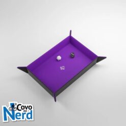 Magnetic Dice Tray Rettangolo Black/Purple - Gamegenic