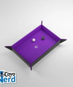 Magnetic Dice Tray Rettangolo Black/Purple - Gamegenic