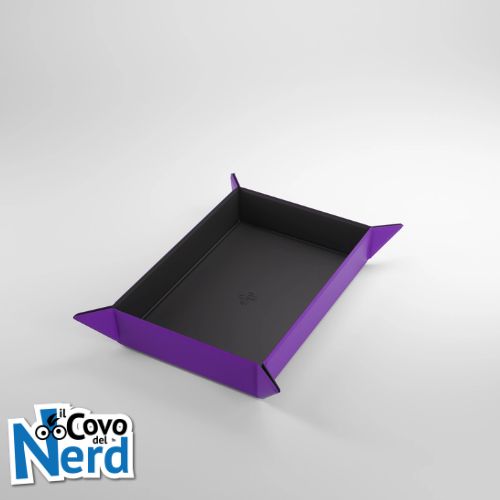 Magnetic Dice Tray Rettangolo Black/Purple - Gamegenic