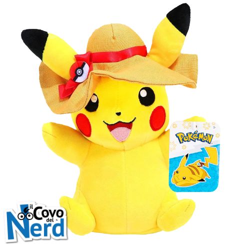 Pokémon Pikachu with sun hat 20 cm - Pokémon Plush Figure