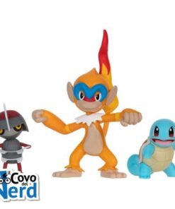 Pokémon Battle Figure Set 3-Pack Pawniard, Squirtle #1, Monferno 5 cm