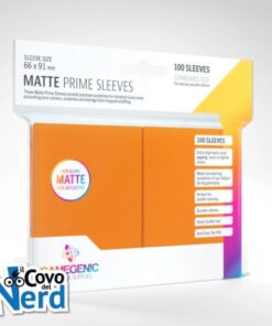 100 Matte Prime Sleeves - Arancione - Gamegenic